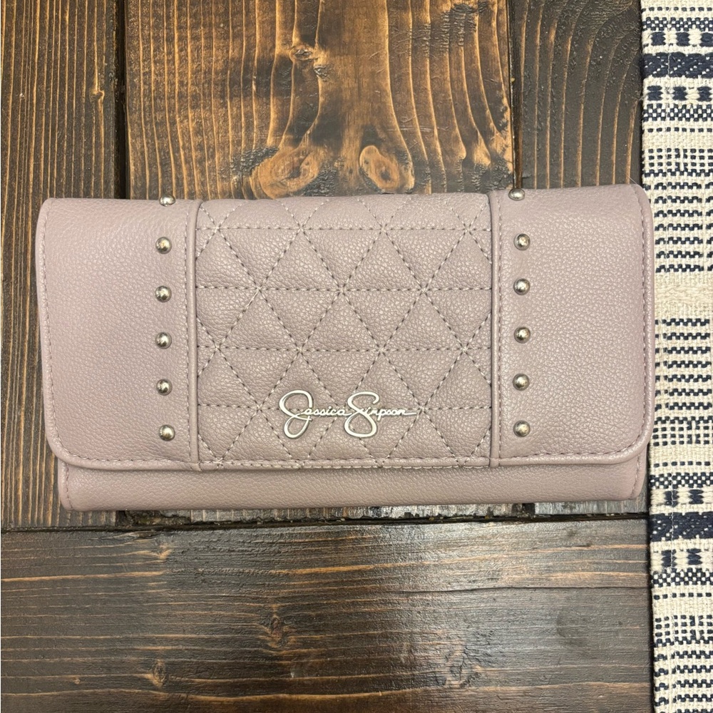 Jessica Simpson Lavender Quilted Clutch